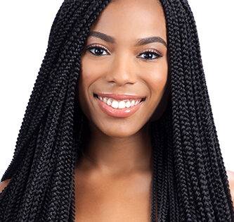 Model Model Box Braid Wig